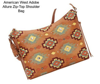 American West Adobe Allure Zip-Top Shoulder Bag