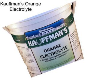 Kauffman\'s Orange Electrolyte