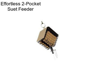 Effortless 2-Pocket Suet Feeder