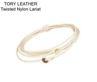 TORY LEATHER Twisted Nylon Lariat