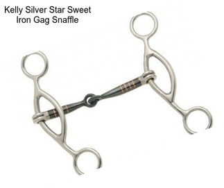 Kelly Silver Star Sweet Iron Gag Snaffle