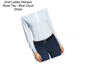 Ariat Ladies Marquis Show Top - Blue Cloud Stripe