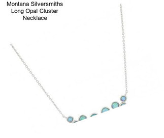 Montana Silversmiths Long Opal Cluster Necklace