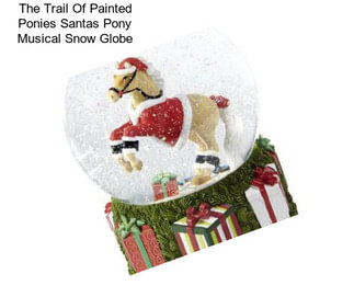 The Trail Of Painted Ponies Santas Pony Musical Snow Globe