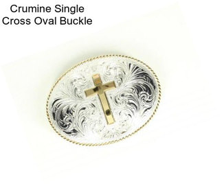 Crumine Single Cross Oval Buckle