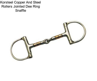 Korsteel Copper And Steel Rollers Jointed Dee Ring Snaffle