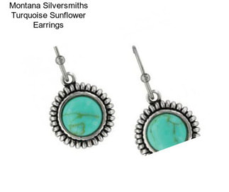 Montana Silversmiths Turquoise Sunflower Earrings