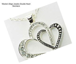 Western Edge Jewelry Double Heart Necklace