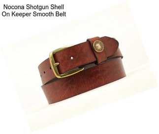 Nocona Shotgun Shell On Keeper Smooth Belt