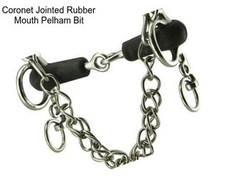 Coronet Jointed Rubber Mouth Pelham Bit