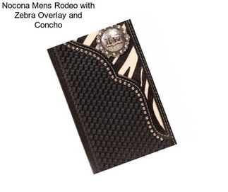 Nocona Mens Rodeo with Zebra Overlay and Concho