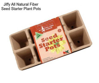 Jiffy All Natural Fiber Seed Starter Plant Pots