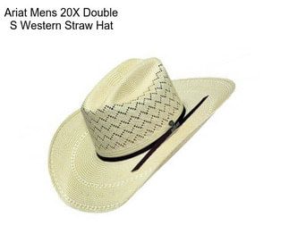 Ariat Mens 20X Double S Western Straw Hat
