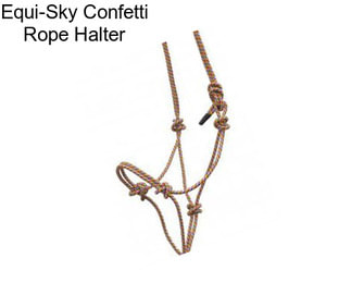 Equi-Sky Confetti Rope Halter