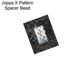 Joppa X Pattern Spacer Bead