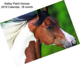 Kelley Paint Horses 2019 Calendar, 18 month