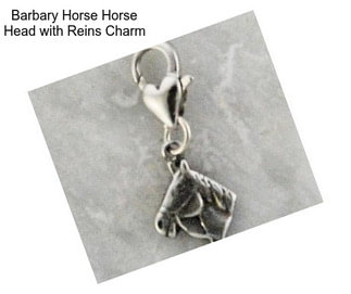 Barbary Horse Horse Head with Reins Charm