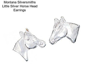 Montana Silversmiths Little Silver Horse Head Earrings
