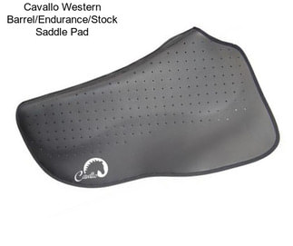 Cavallo Western Barrel/Endurance/Stock Saddle Pad