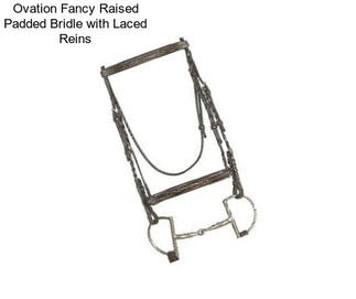 Ovation Fancy Raised Padded Bridle with Laced Reins