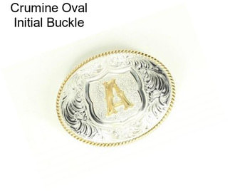 Crumine Oval Initial Buckle