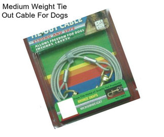 Medium Weight Tie Out Cable For Dogs