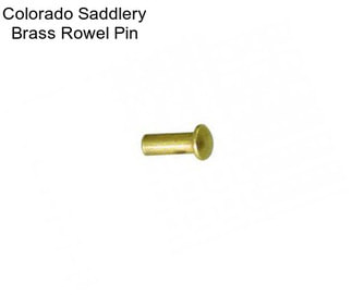 Colorado Saddlery Brass Rowel Pin