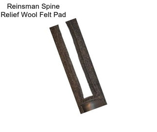 Reinsman Spine Relief Wool Felt Pad