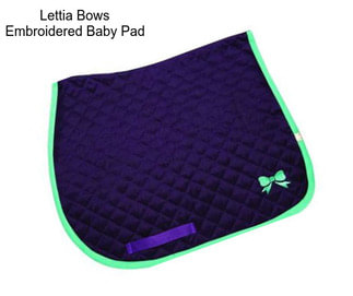 Lettia Bows Embroidered Baby Pad