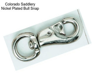 Colorado Saddlery Nickel Plated Bull Snap