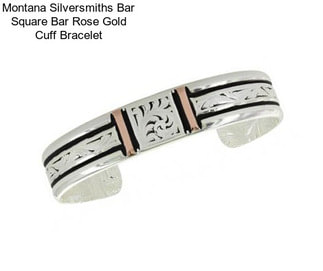 Montana Silversmiths Bar Square Bar Rose Gold Cuff Bracelet