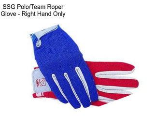 SSG Polo/Team Roper Glove - Right Hand Only