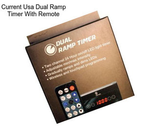 Current Usa Dual Ramp Timer With Remote