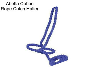 Abetta Cotton Rope Catch Halter