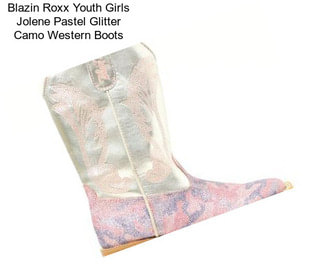 Blazin Roxx Youth Girls Jolene Pastel Glitter Camo Western Boots