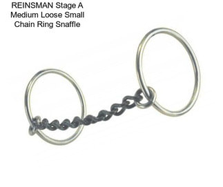 REINSMAN Stage A Medium Loose Small Chain Ring Snaffle