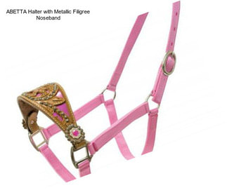 ABETTA Halter with Metallic Filigree Noseband