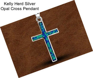 Kelly Herd Silver Opal Cross Pendant