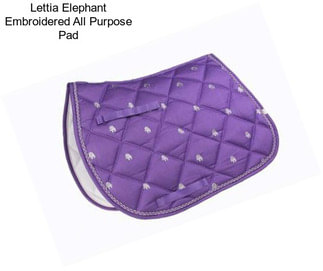 Lettia Elephant Embroidered All Purpose Pad