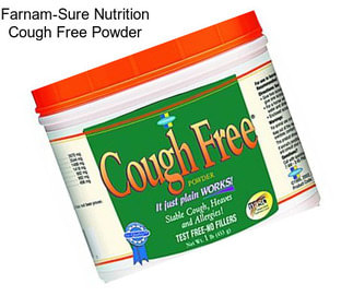 Farnam-Sure Nutrition Cough Free Powder