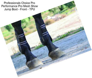Professionals Choice Pro Performance Pro Mesh Show Jump Boot - Front - TPU