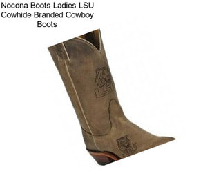 Nocona Boots Ladies LSU Cowhide Branded Cowboy Boots
