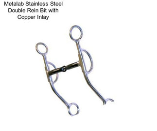 Metalab Stainless Steel Double Rein Bit with Copper Inlay