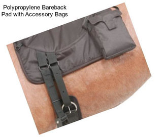 Polypropylene Bareback Pad with Accessory Bags