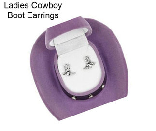 Ladies Cowboy Boot Earrings