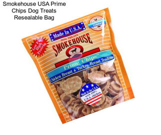 Smokehouse USA Prime Chips Dog Treats Resealable Bag