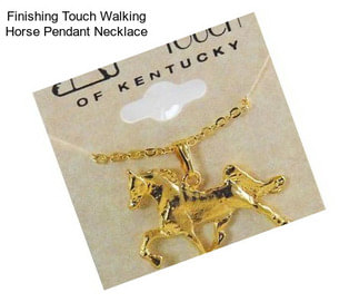 Finishing Touch Walking Horse Pendant Necklace