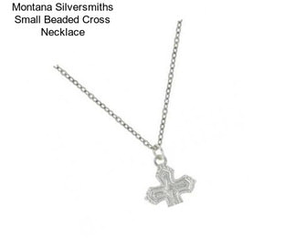 Montana Silversmiths Small Beaded Cross Necklace