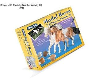 Breyer - 3D Paint-by-Number Activity Kit -Pinto