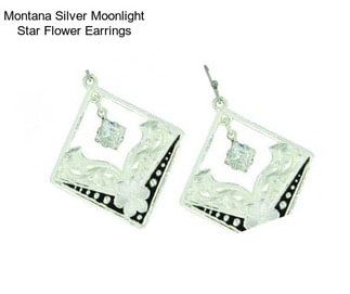 Montana Silver Moonlight Star Flower Earrings